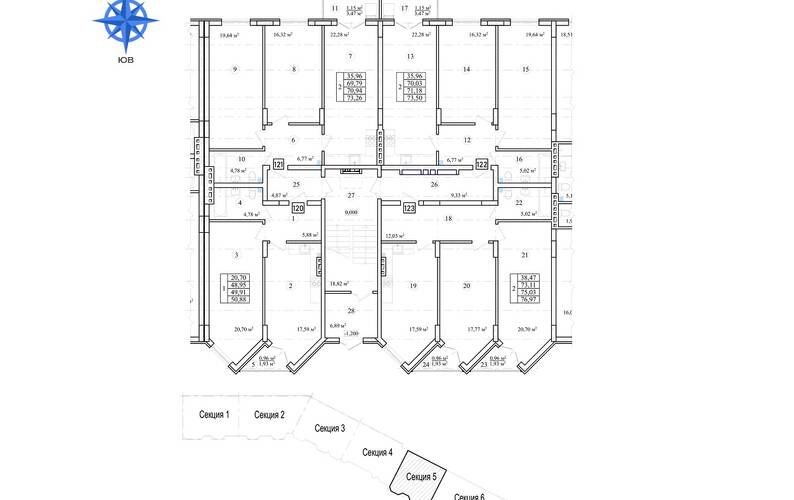 Site plan – ЖК «Дом на Заовражной»