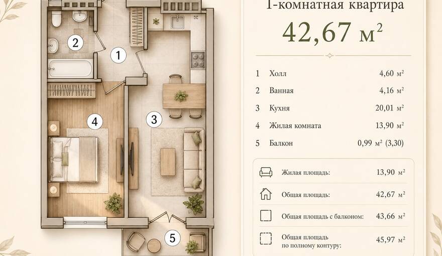 Планировка ЖК по ул. Красносельская