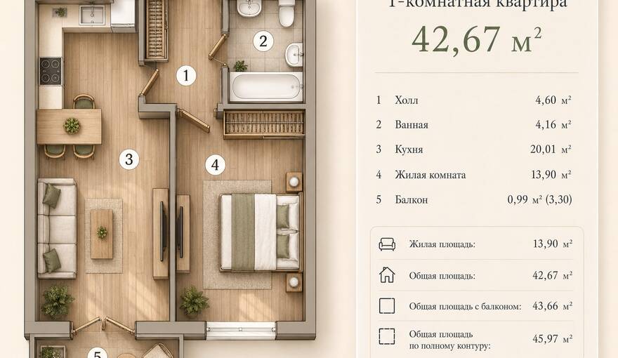 Планировка ЖК по ул. Красносельская