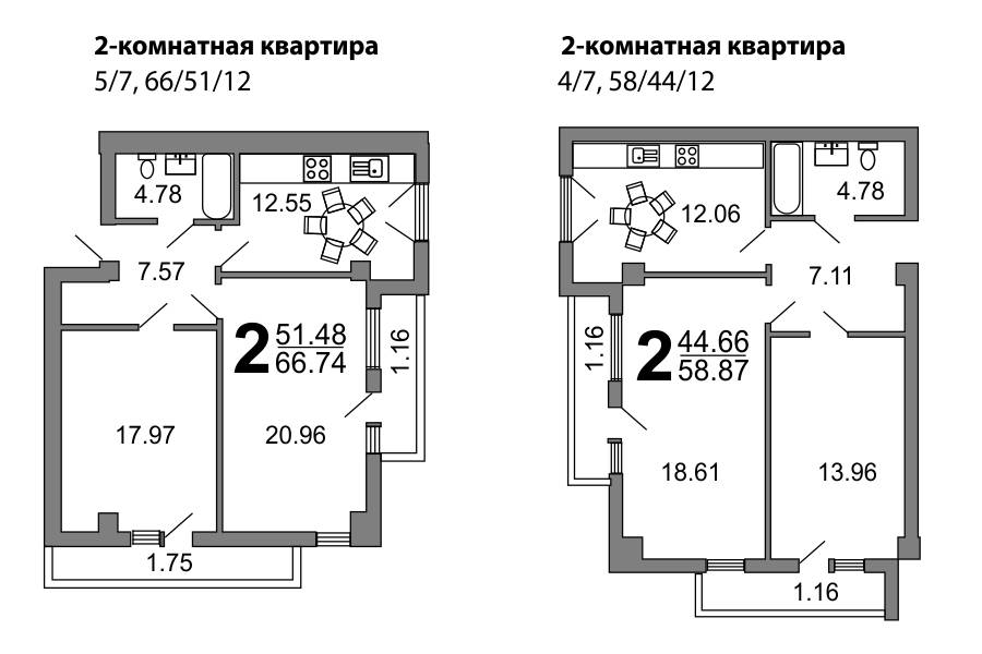 Plans Жилой комплекс «Парк на Шатурской»