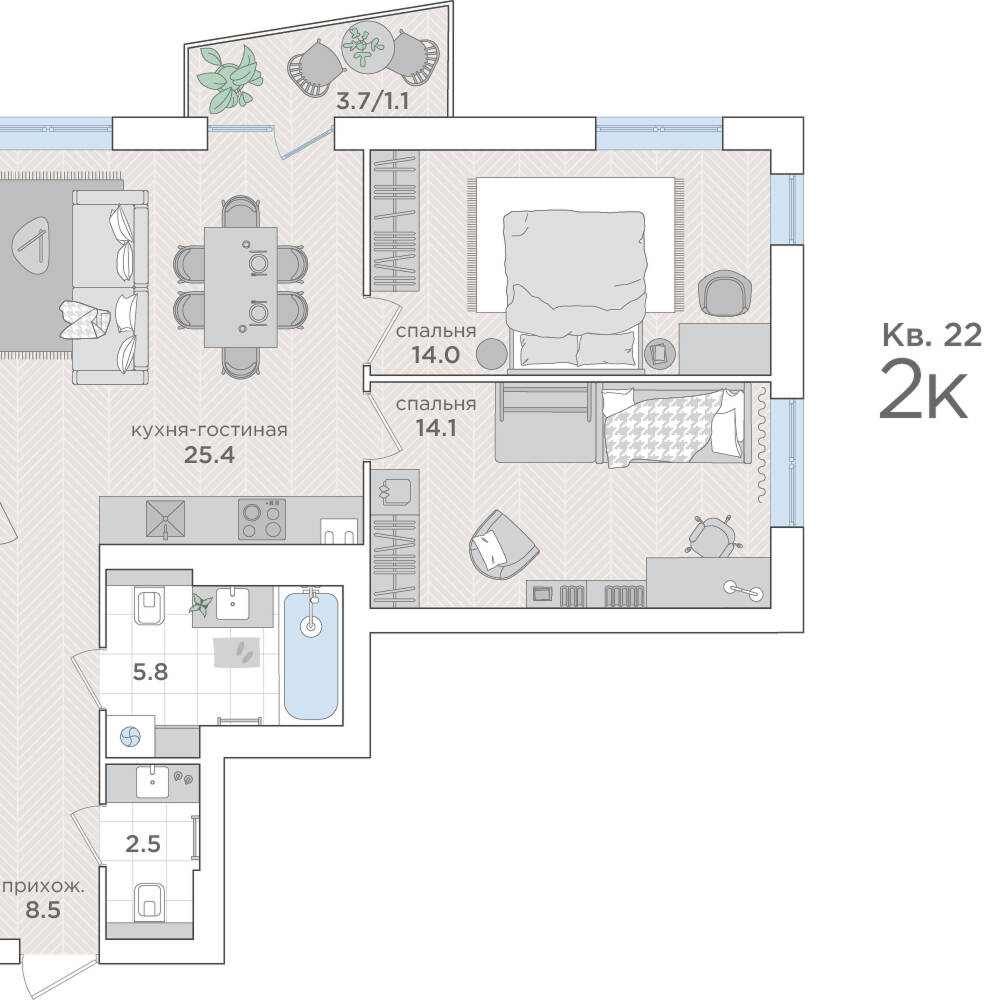Plans ЖК «Кислород О2»