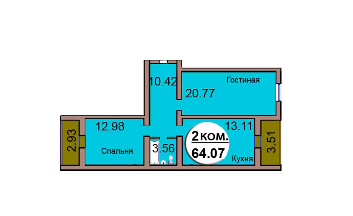 Plans Микрорайон «Васильково», дом №3