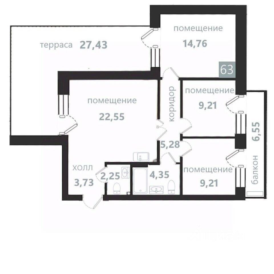 Plans Апарт комплекс «Престиж парк»