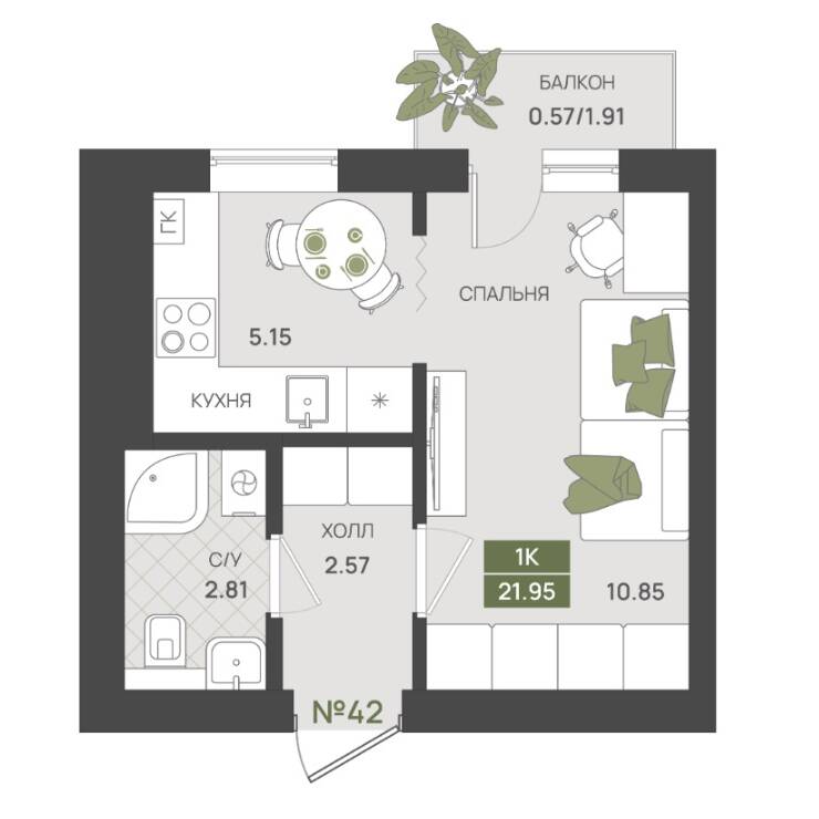 Plans ЖК «Гурьевский парк»