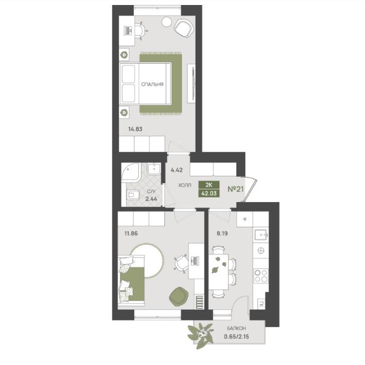 Plans ЖК «Гурьевский парк»