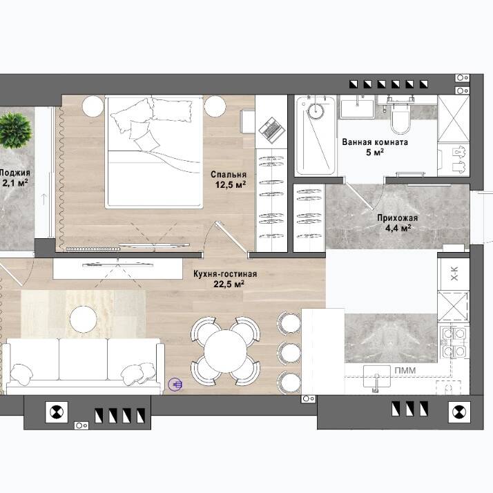 Plans ЖК «Регата»