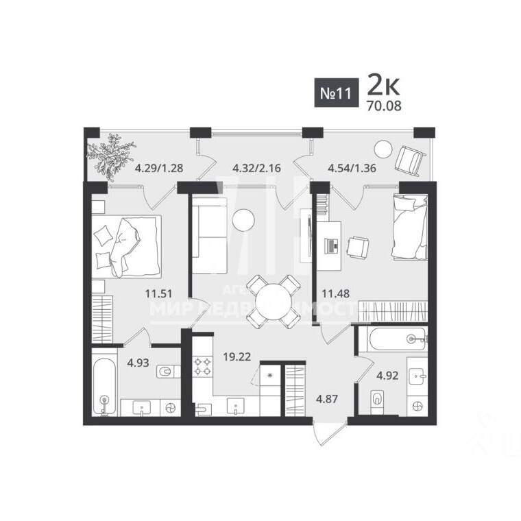 Plans ЖК «Гармония»