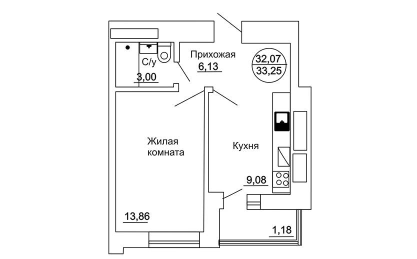 Plans Жилой комплекс «Ульяна», дом №1