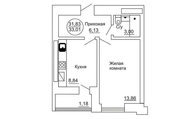 Plans Жилой комплекс «Ульяна», дом №3