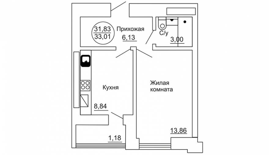Планировка Жилой комплекс «Ульяна», дом №3
