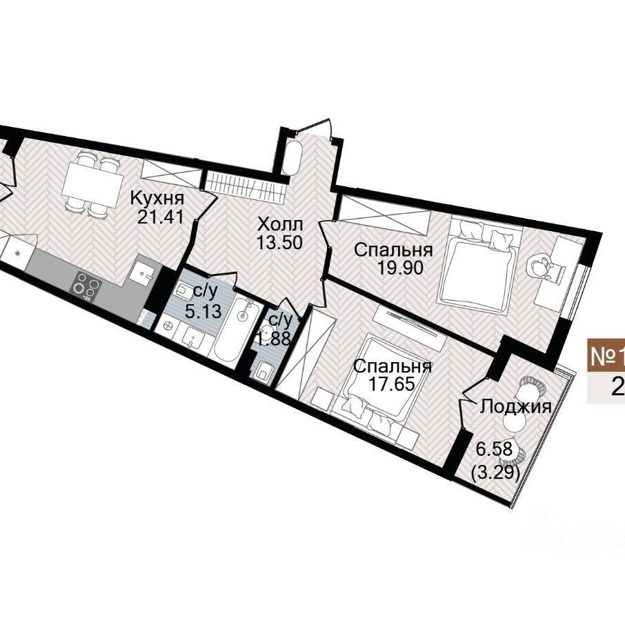 Plans ЖК «Аврора»