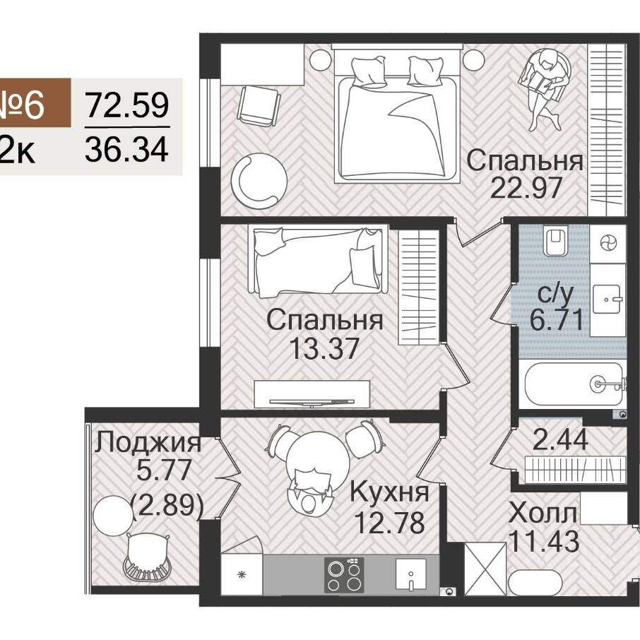 Plans ЖК «Аврора»