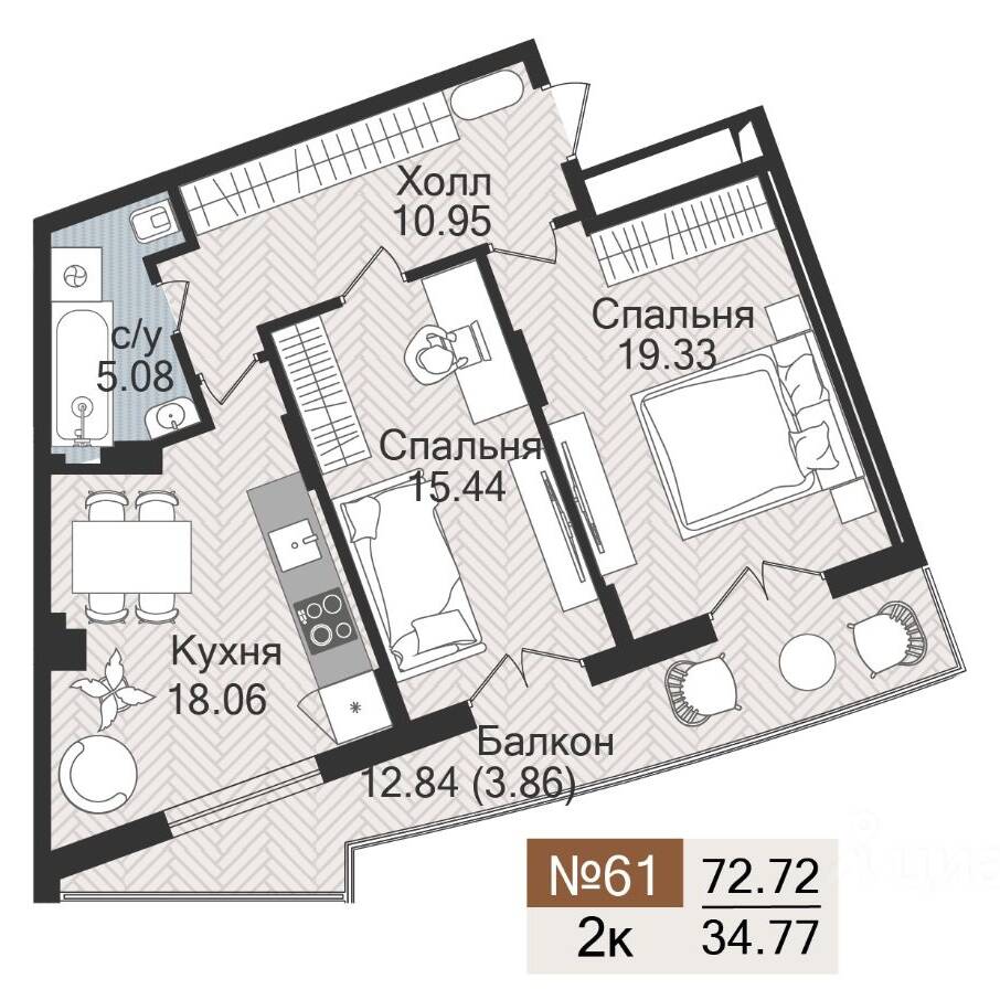 Plans ЖК «Аврора»