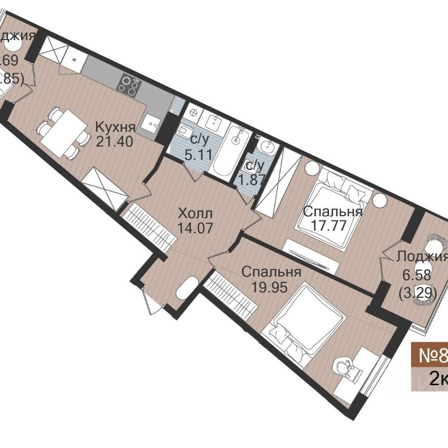 Plans ЖК «Аврора»