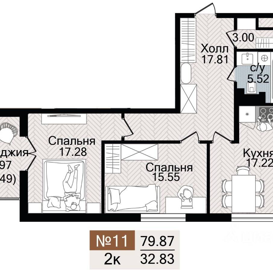 Plans ЖК «Аврора»