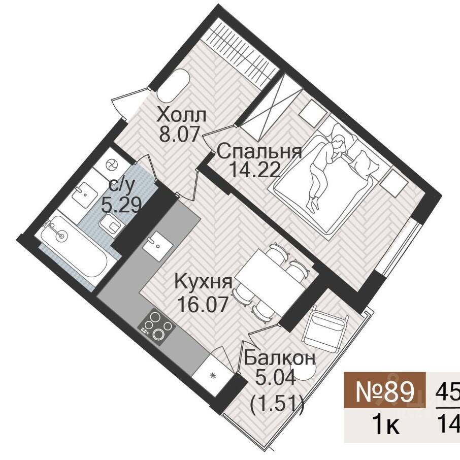 Plans ЖК «Аврора»
