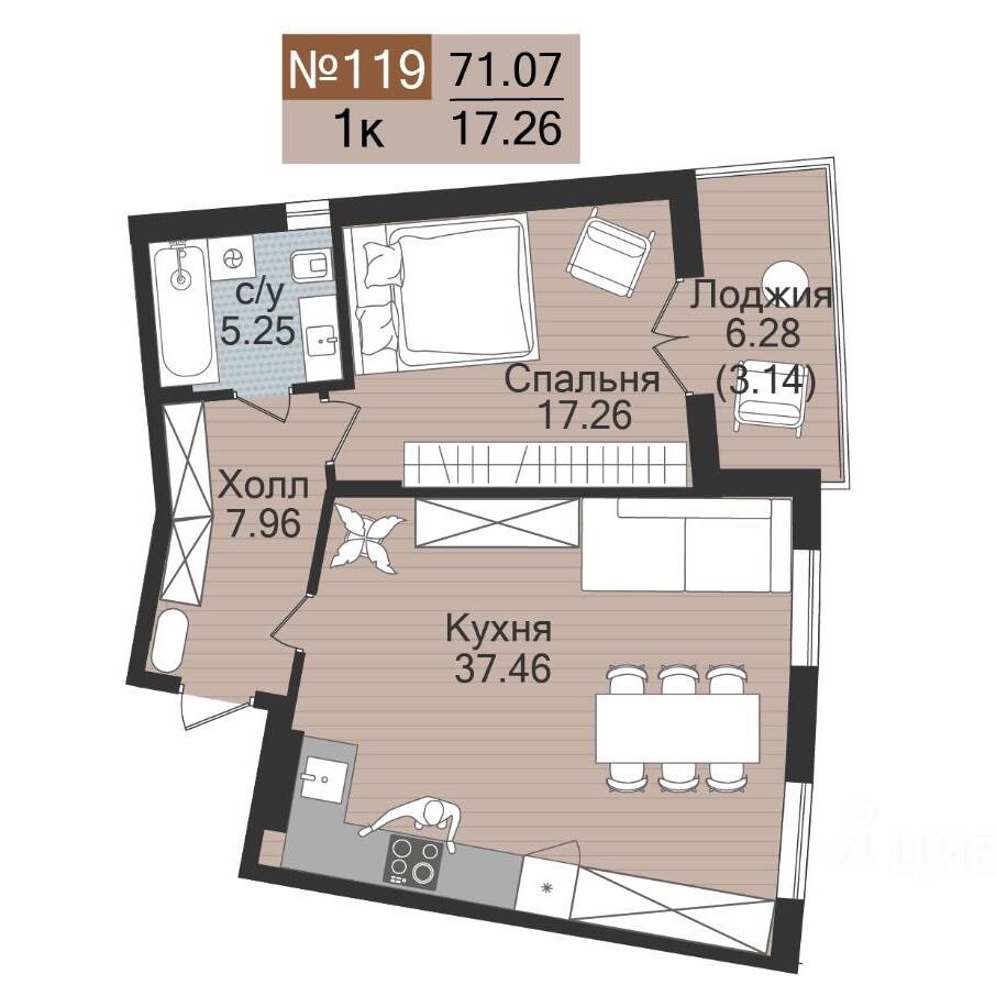 Plans ЖК «Аврора»