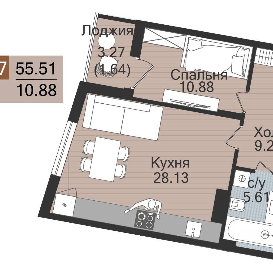 Plans ЖК «Аврора»