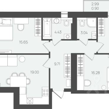 Plans ЖК «Клевер»