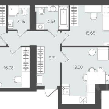 Plans ЖК «Клевер»
