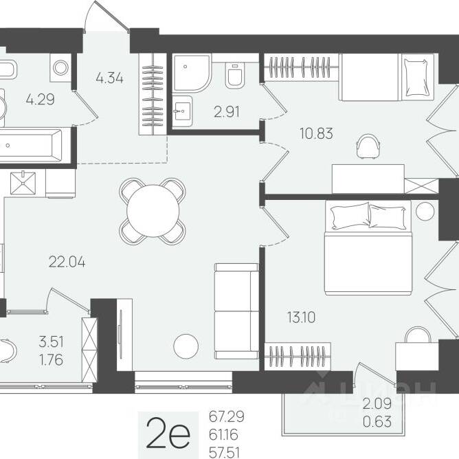Plans ЖК «Клевер»