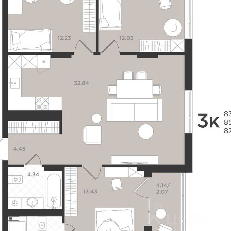 Plans ЖК «Шелест»
