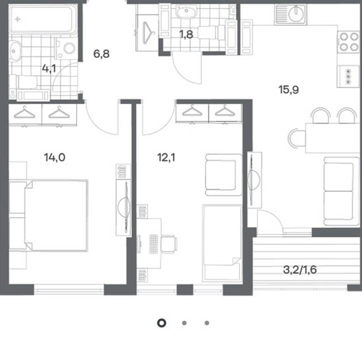 Plans ЖК «Гагарина 30»