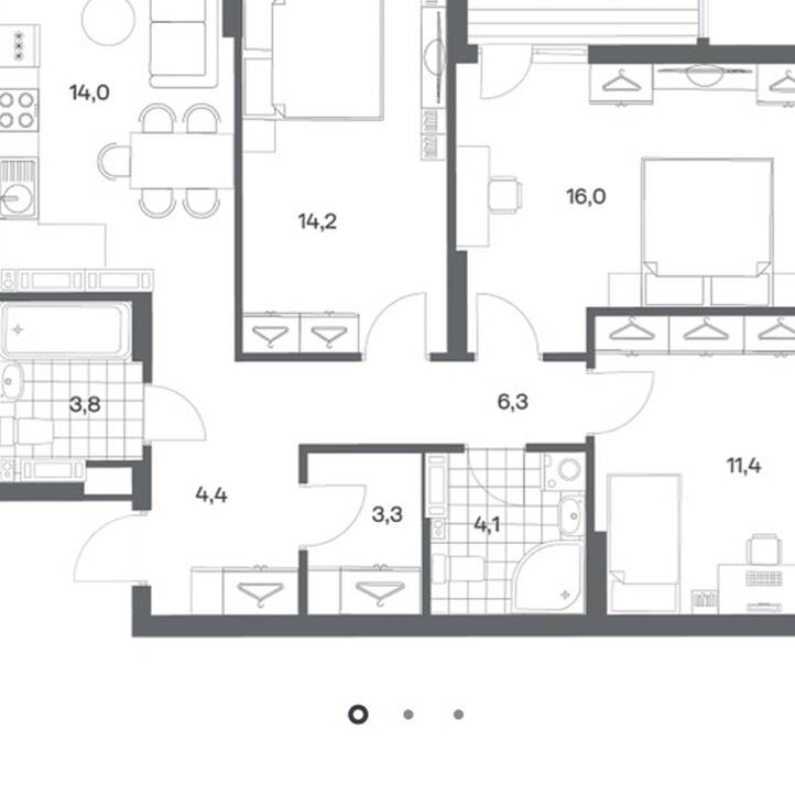 Plans ЖК «Гагарина 30»