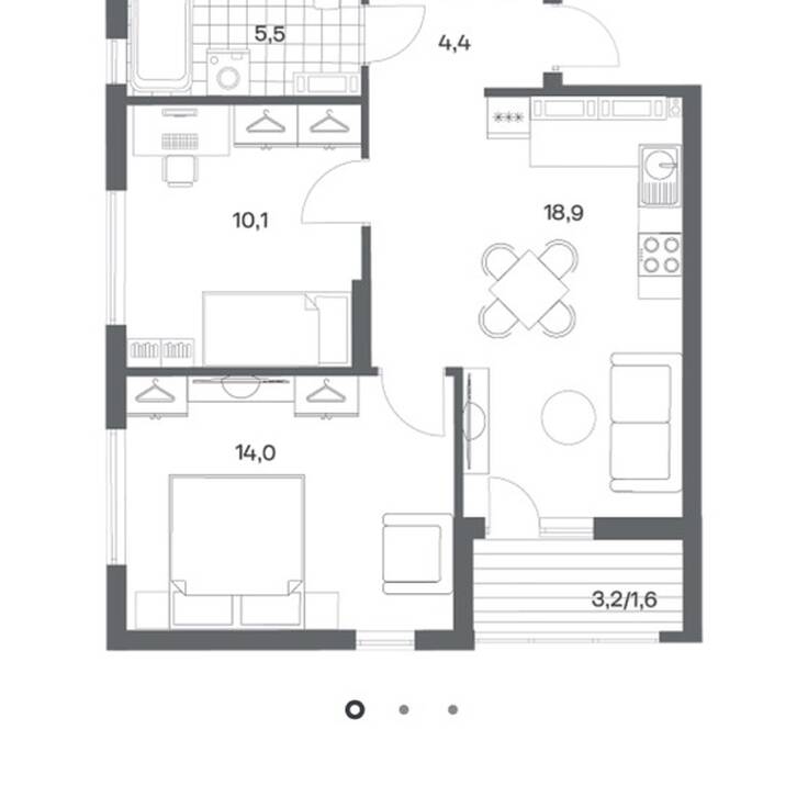 Plans ЖК «Гагарина 30»