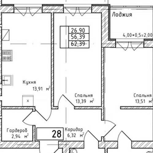 Plans ЖК «Дубрава»