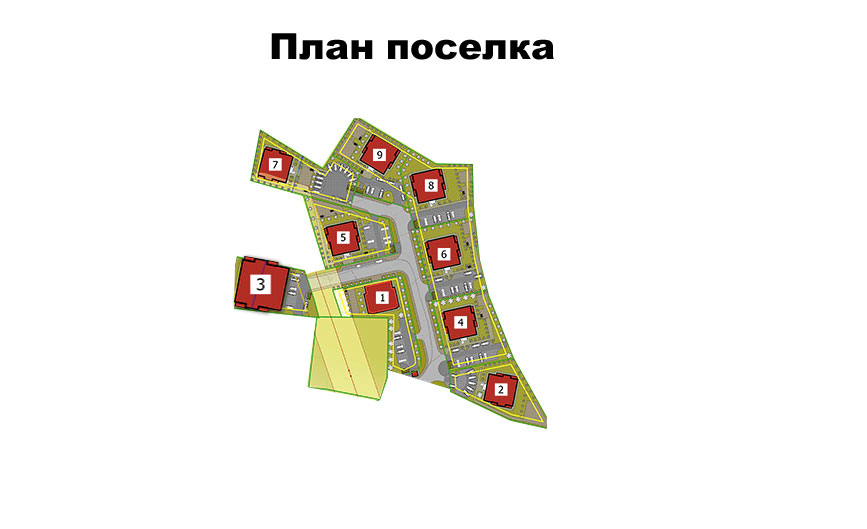 3д макет Коттеджный посёлок «Невское»